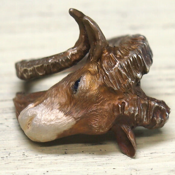 DECOvienya handmade accessories goat ring silver [DE-101] 