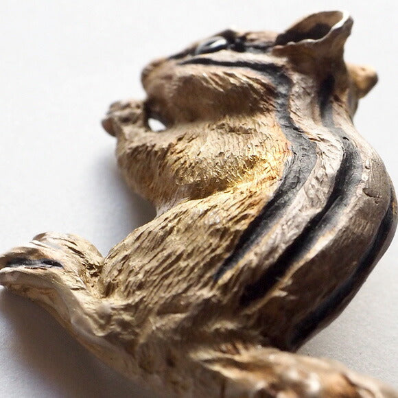 DECOvienya handmade accessories squirrel brooch silver [DE-111] 