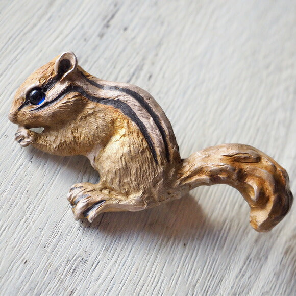 DECOvienya handmade accessories squirrel brooch silver [DE-111] 