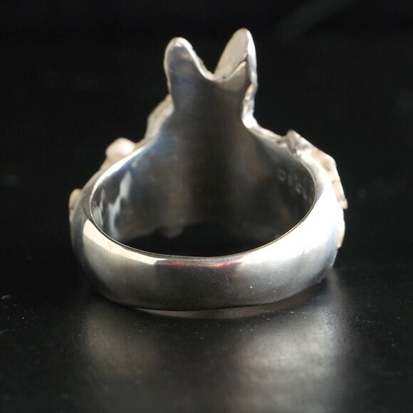 DECOvienya handmade accessories baby rabbit and clover ring white [DE-113W] 