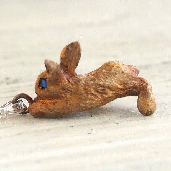 DECOvienya handmade accessories rabbit pendant brown [DE-114C] 