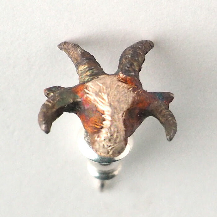 DECOvienya handmade accessories sheep earrings male silver set of 2 [DE-120]