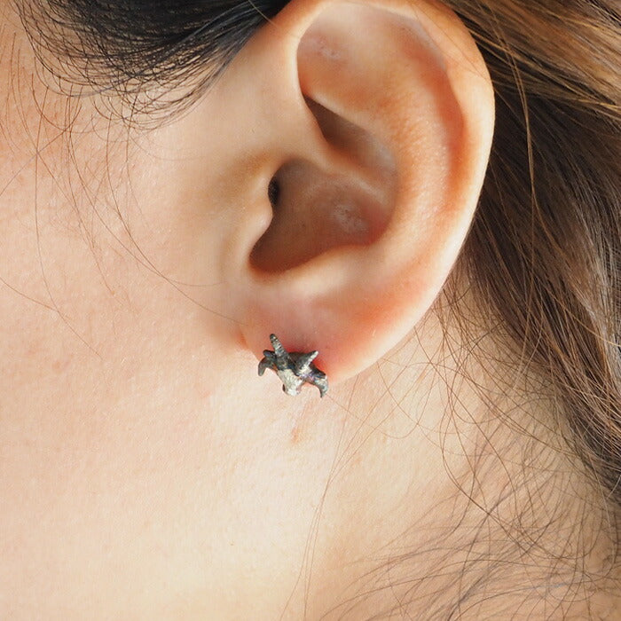 DECOvienya handmade accessories sheep earrings male silver set of 2 [DE-120]