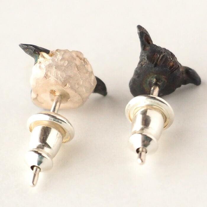 DECOvienya handmade accessories sheep earrings female silver set of 2 [DE-121] 