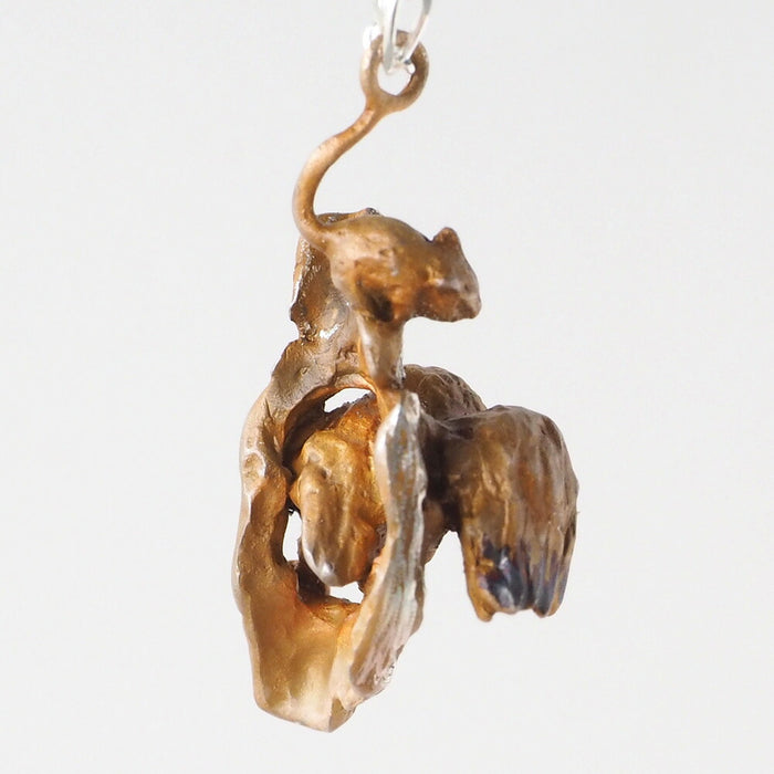 DECOvienya handmade accessories night owl pendant silver [DE-128] 