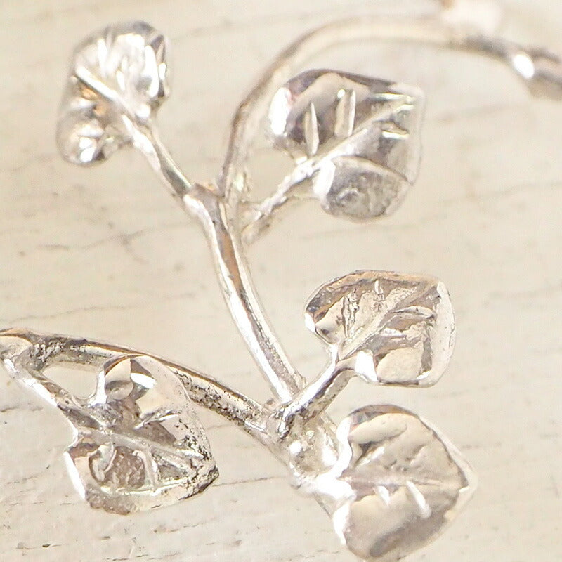 DECOvienya handmade accessories sparrow and vine earrings silver &amp; brass one ear [DE-136] 