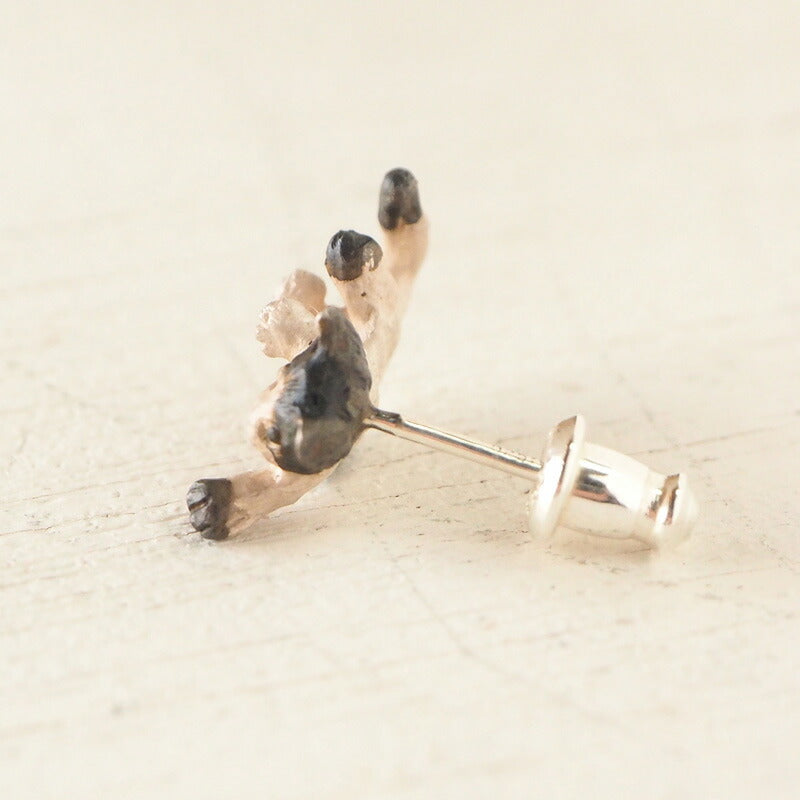 DECOvienya Handcrafted Accessory Crazy Cat Earrings Brown Tiger &amp; Hachiware Set of 2 [DE-137] 