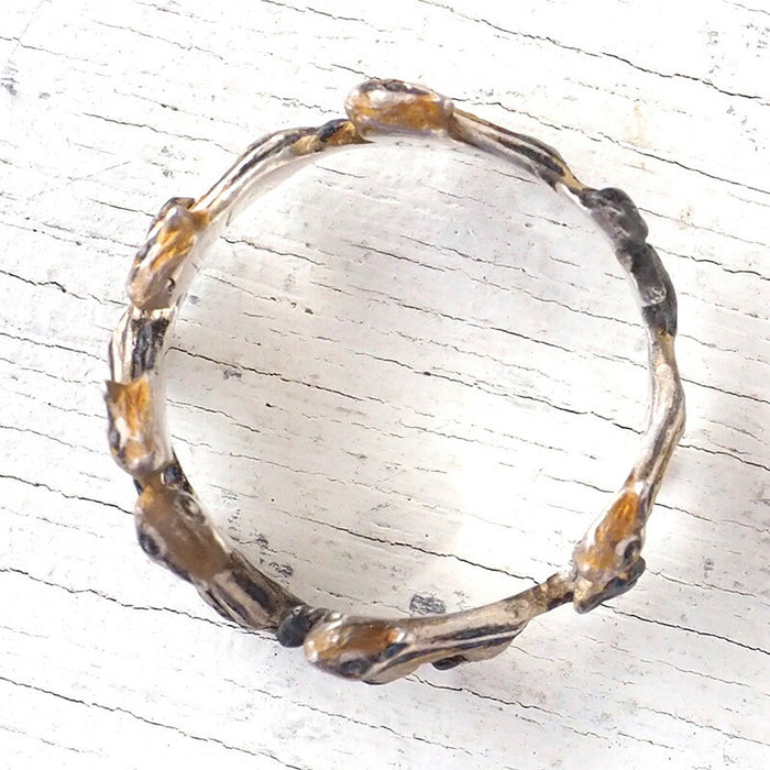 DECOvienya Handmade accessories chipmunk friend ring silver [DE-149S] 