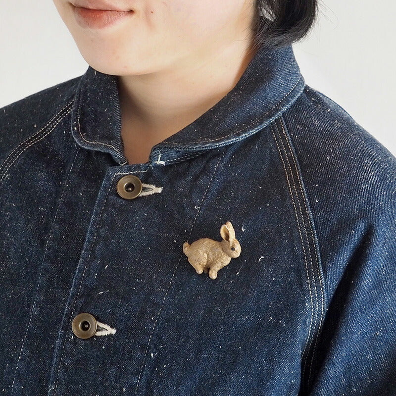 DECOvienya handmade accessories rabbit brooch silver [DE-154] 