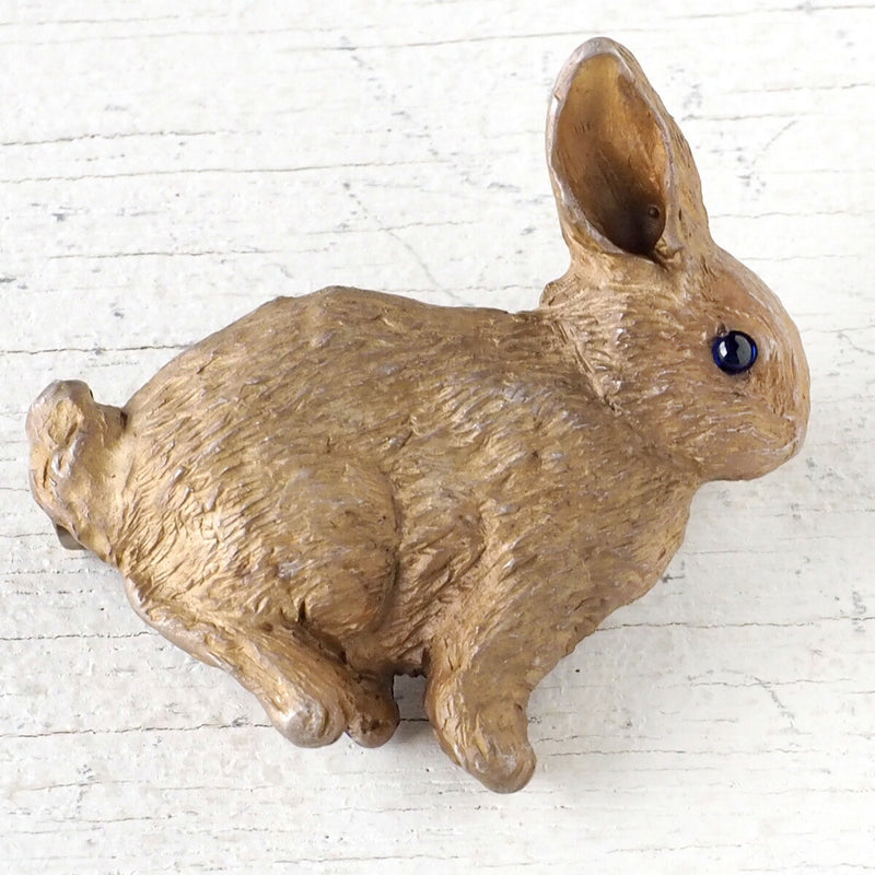 DECOvienya handmade accessories rabbit brooch silver [DE-154] 