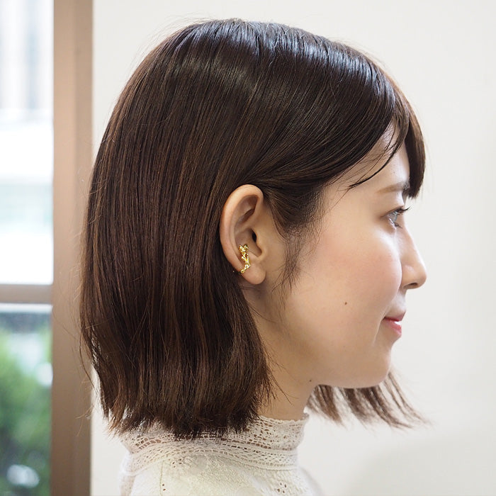 DECOvienya Handcrafted Accessories Acorn Ear Cuff Brass Single Ear Ladies [DE-162G] 