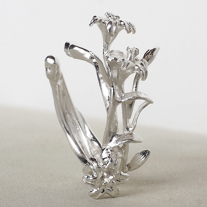 DECOvienya Handmade Accessories Lily Ear Cuff Silver 925 Single Ear Ladies [DE-165S] 