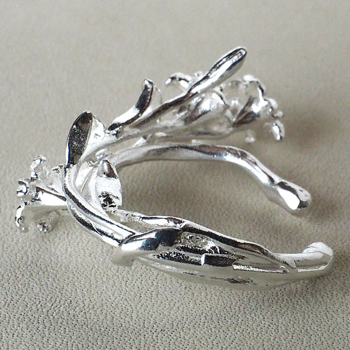 DECOvienya Handmade Accessories Lily Ear Cuff Silver 925 Single Ear Ladies [DE-165S] 