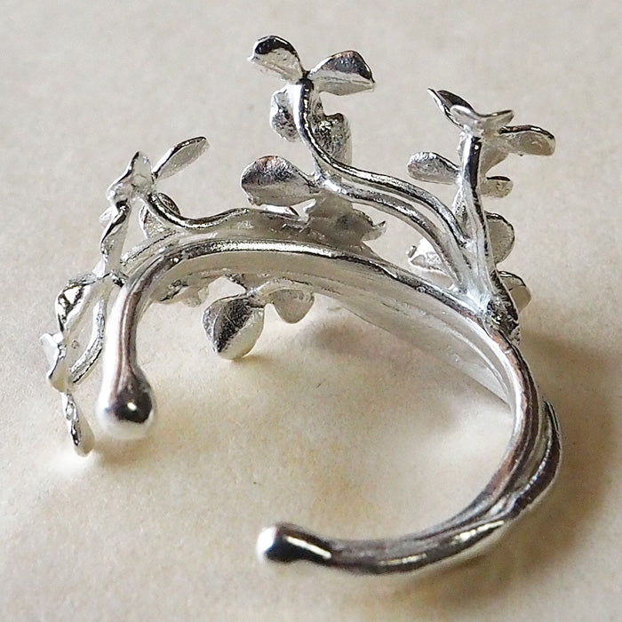 DECOvienya Handmade Accessories Clover Ear Cuff Silver 925 One Ear Ladies [DE-166S] 