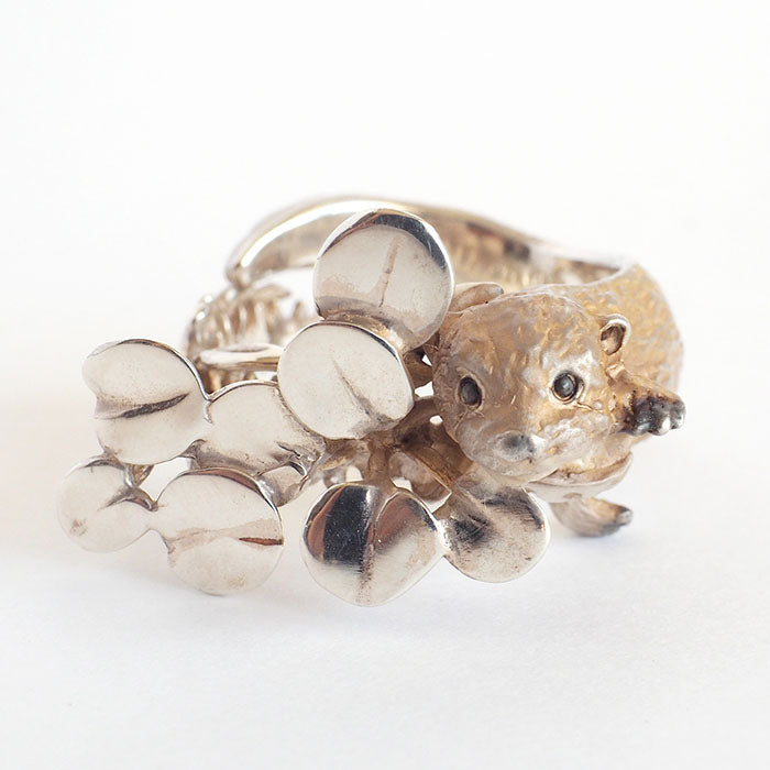 DECOvienya Handmade Accessories Otter Ring Silver 925 Ladies [DE-172] 