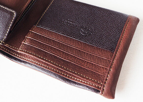 [4 colors] Leather workshop PARLEY “DEER SHIBU” bi-fold leather wallet [DS-26] 