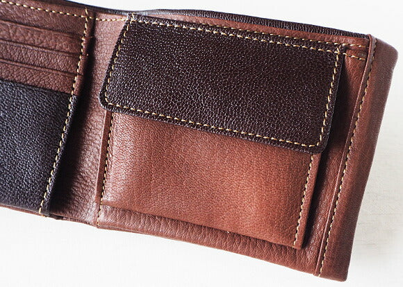 [4 colors] Leather workshop PARLEY “DEER SHIBU” bi-fold leather wallet [DS-26] 