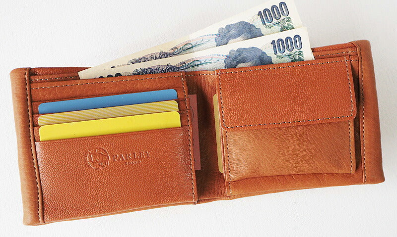 [4 colors] Leather workshop PARLEY “DEER SHIBU” bi-fold leather wallet [DS-26] 