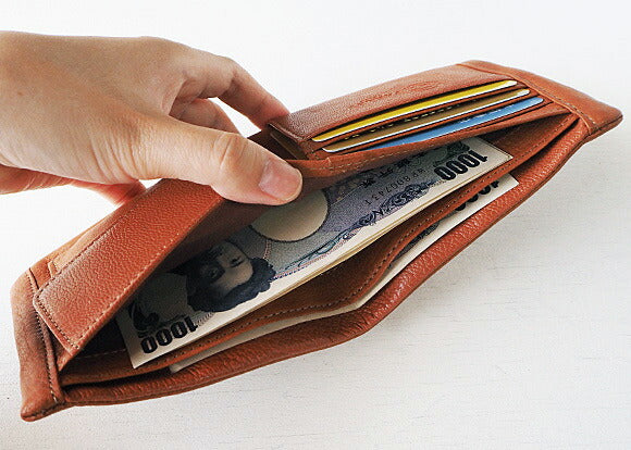 [4 colors] Leather workshop PARLEY “DEER SHIBU” bi-fold leather wallet [DS-26] 