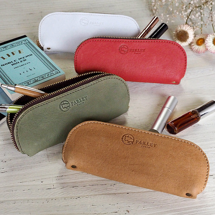 [9 colors] Leather workshop PARLEY glasses holder pen case ELK Finnish Elk [FE-05] 