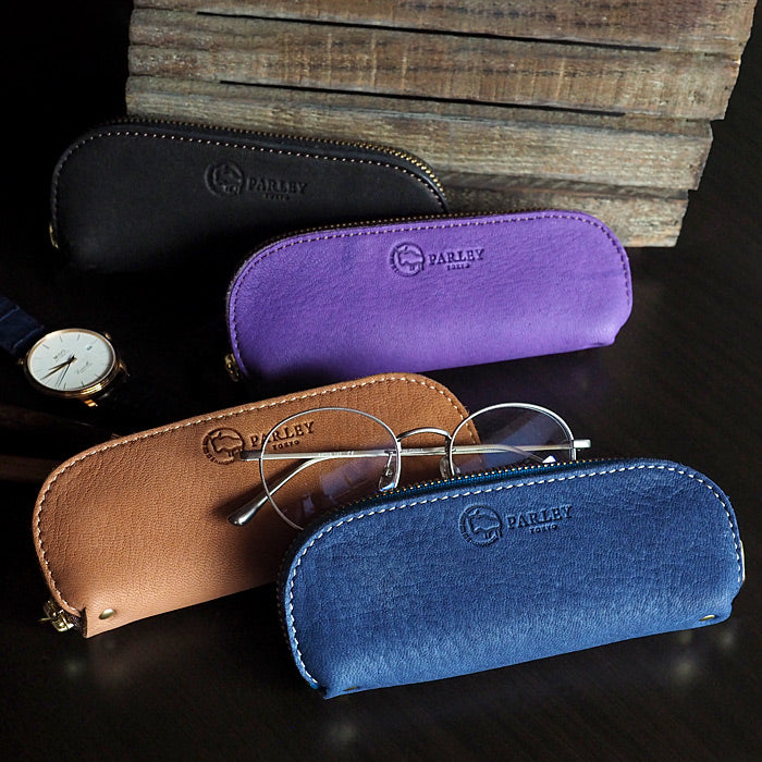 [9 colors] Leather workshop PARLEY glasses holder pen case ELK Finnish Elk [FE-05] 