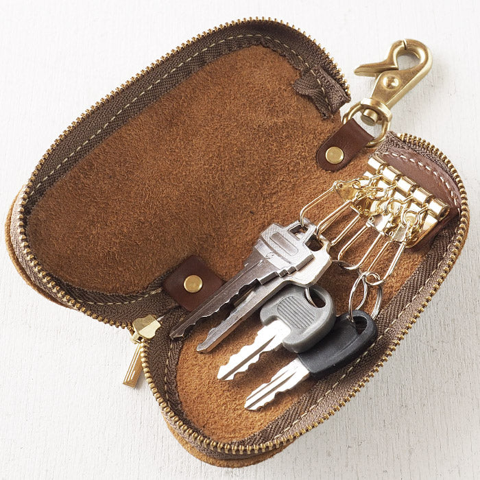 [8 colors] Leather Workshop PARLEY "ELK" Finnish Elk Key Case [FE-11] 