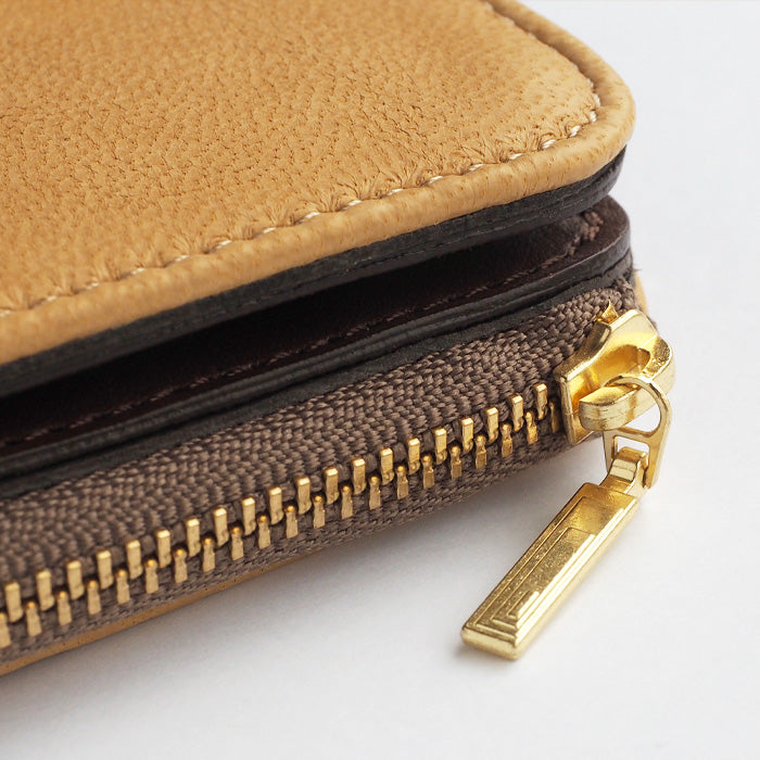 [Choose from 7 colors] Leather workshop PARLEY “ELK” Finnish elk bi-fold wallet compact wallet [FE-72] small wallet mini wallet compact wallet 