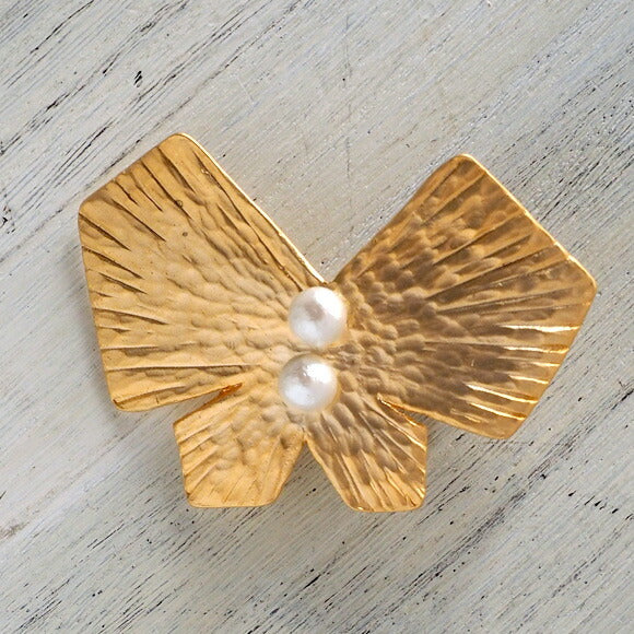 [2 colors] February (with lid) butterfly clip 18 gold plated or rhodium plated [FT-FSC-002] 