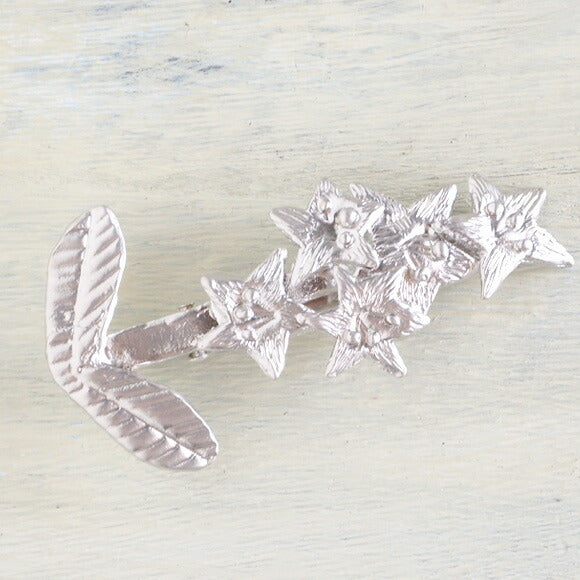 [2 colors] February (with lid) Hyacinth clip 18 gold or rhodium [FT-FSC-003] 