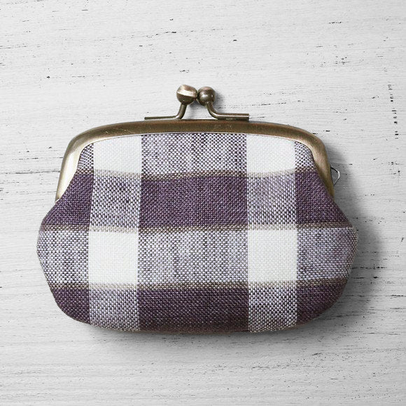 poussette Gamaguchi 2.9 inch “Rectangle Check Mulberry Rectangle Check Mulberry” [g29090011] 