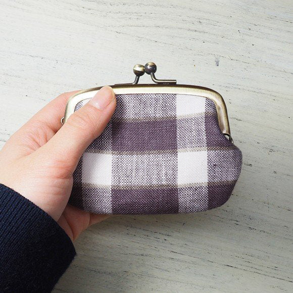 poussette Gamaguchi 2.9 inch “Rectangle Check Mulberry Rectangle Check Mulberry” [g29090011] 