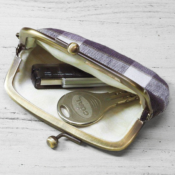 poussette Gamaguchi 2.9 inch “Rectangle Check Mulberry Rectangle Check Mulberry” [g29090011] 