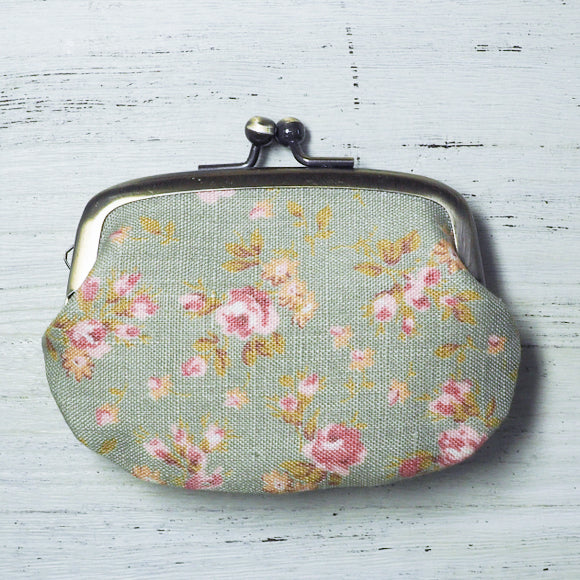 poussette Gamaguchi 2.9 inch “Flower printed linen” [g29110012]