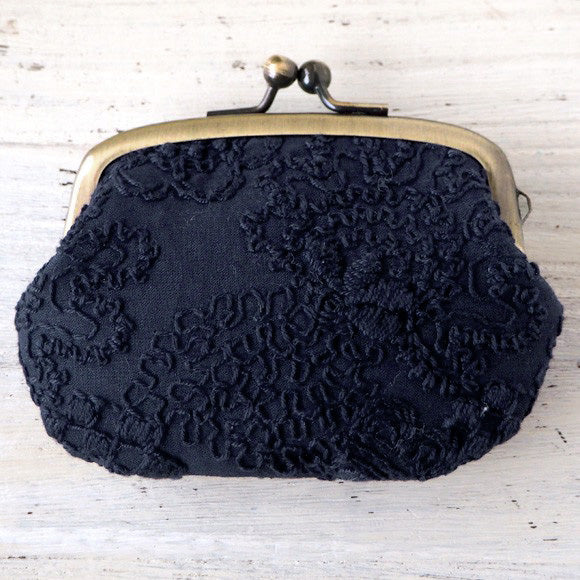 poussette Gamaguchi 2.9 inch “Flower loan over lace” Floral loan over lace [g29180001] 