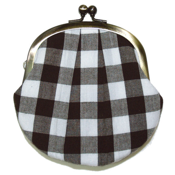 poussette Gamaguchi 3.3 inch “Gingham Check Choco” [g33070007] 