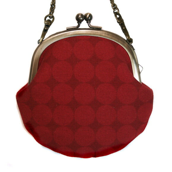 poussette Gamaguchi 3.3 inch “Large Dot Rouge Somble” with chain [g33100017k] 