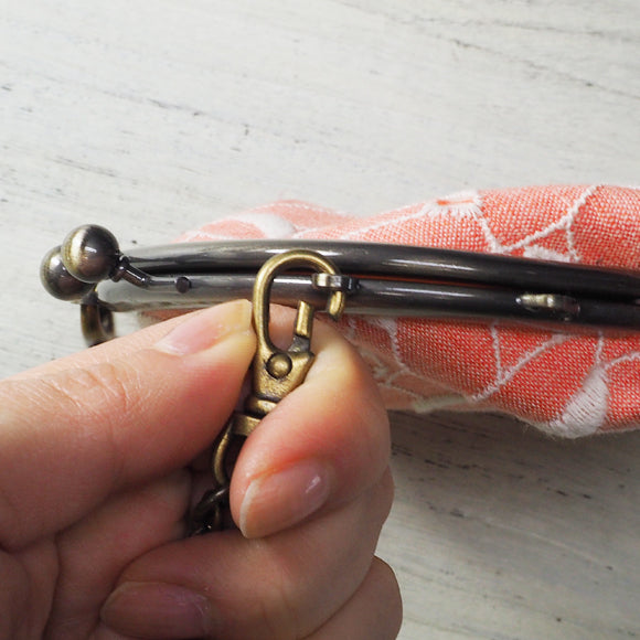 poussette Gamaguchi 3.3 sun “Flower lace salmon pink” with chain[g33130001k] 