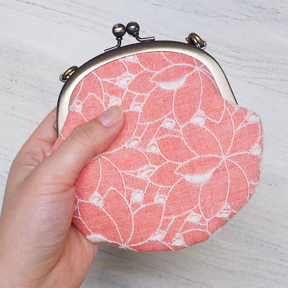 poussette Gamaguchi 3.3 sun “Flower lace salmon pink” with chain[g33130001k] 