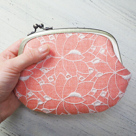 poussette Gamaguchi 4.5 inch “Flower lace salmon pink” [g45130001] 