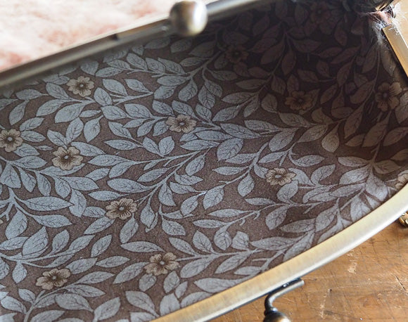 poussette Gamaguchi bag 6.8 inch “Wool loop” Misty Rose [g68150004] 