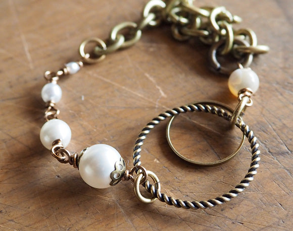 poussette Gamaguchi bag 6.8 inch “Wool loop” Misty Rose [g68150004] 