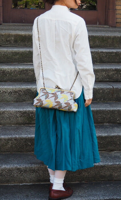 poussette Gamaguchi bag 8.0 inch with gusset “In The Rain” [g80150002] 