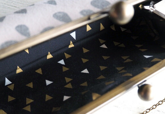 poussette Gamaguchi bag 8.0 inch with gusset “Shizuku” [g80160002] 