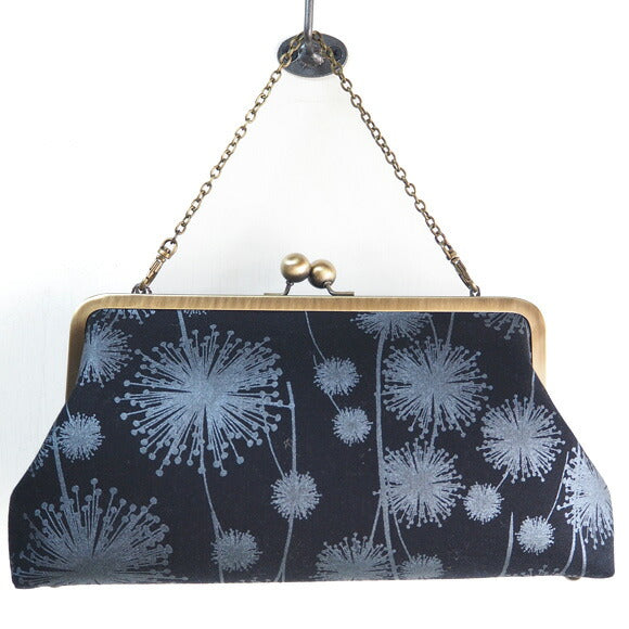 poussette Gamaguchi bag 8.0 inch with gusset “Dandelion Shadow” [g80170002] 