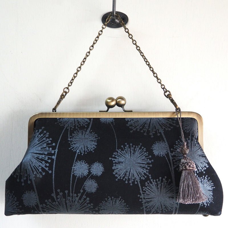 poussette Gamaguchi bag 8.0 inch with gusset “Dandelion Shadow” [g80170002] 