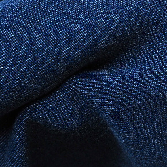 GEN SENCE Japanese Pattern Hand Painted &amp; Remake Sweatshirt Long Sleeve "Megumi no Mizu" Indigo Remake Men's [GS-TR-IND02] 