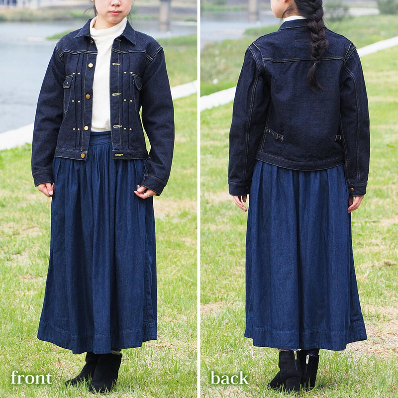 graphzero(グラフゼロ) 16オンス 左綾 ラングラータイプ111MJ デニムジャケット レディース [GZ-111MJ-L-OW-LADIES]