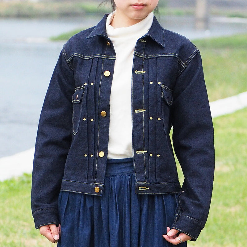 graphzero(グラフゼロ) 16オンス 左綾 ラングラータイプ111MJ デニムジャケット レディース [GZ-111MJ-L-OW-LADIES]