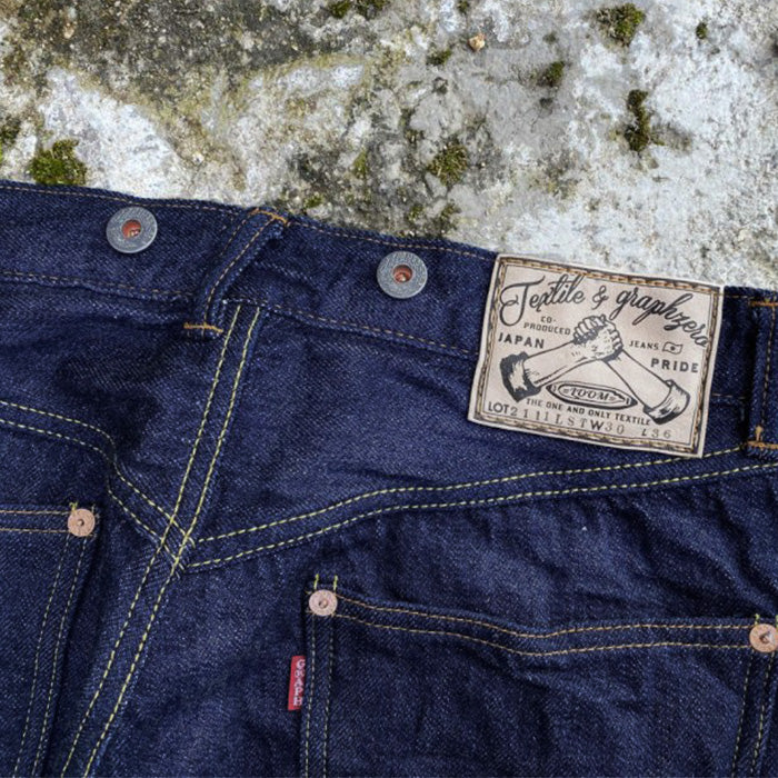 graphzero 13oz Loose Straight Jeans Dark Indigo Men's Women's Unisex [GZ-13LST-C01-DID]