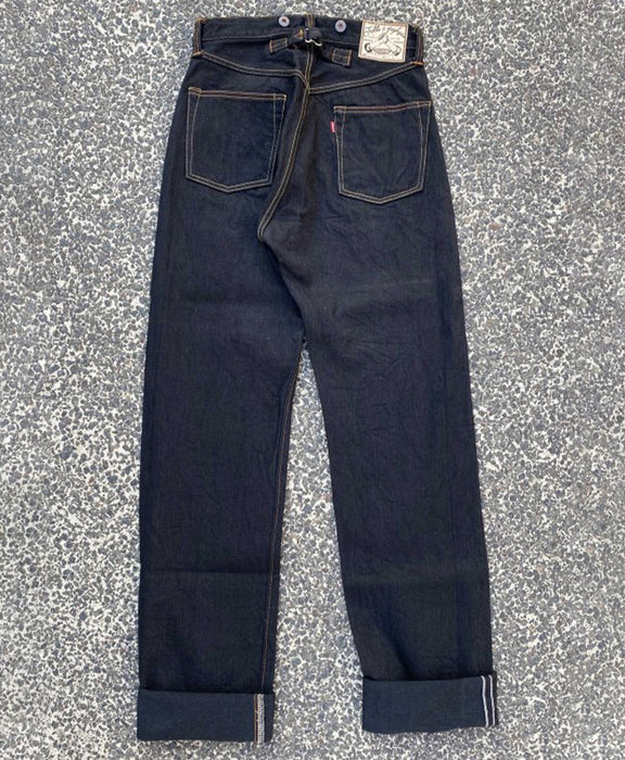 [Limited to 100] graphzero 16.5oz Selvage Denim Black Heritage Jeans Men's Ladies Unisex [GZ-15HRJ-0502-BK]